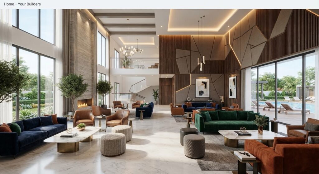 Residential clubhouse lounge