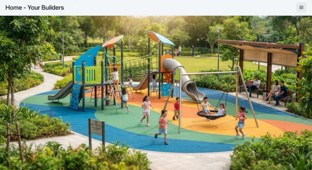 Outdoor children's play area